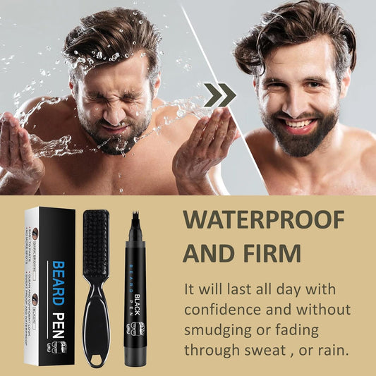 Waterproof Filler Pen Kit for Fuller Beard