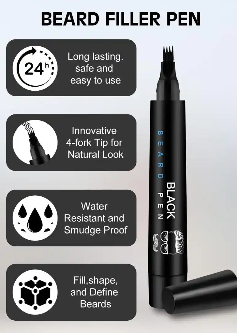 Waterproof Filler Pen Kit for Fuller Beard