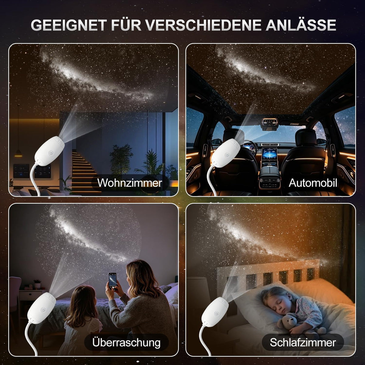 360° Adjustable Starry Sky Projector